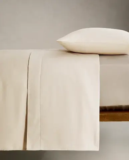 ZARA HOME (300 НИТЕЙ) НАТЯЖНАЯ ПРОСТЫНЯ ИЗ ХЛОПКА, ЭКРЮ