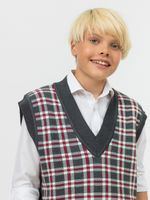 Жилетка для мальчика в школу AT1081 серый