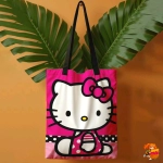 Сумка шоппер с принтом Hello Kitty