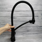 Смеситель для кухни, Gappo, гибк излив, с картриджем, подкл к фильтр, чер, G4398-16