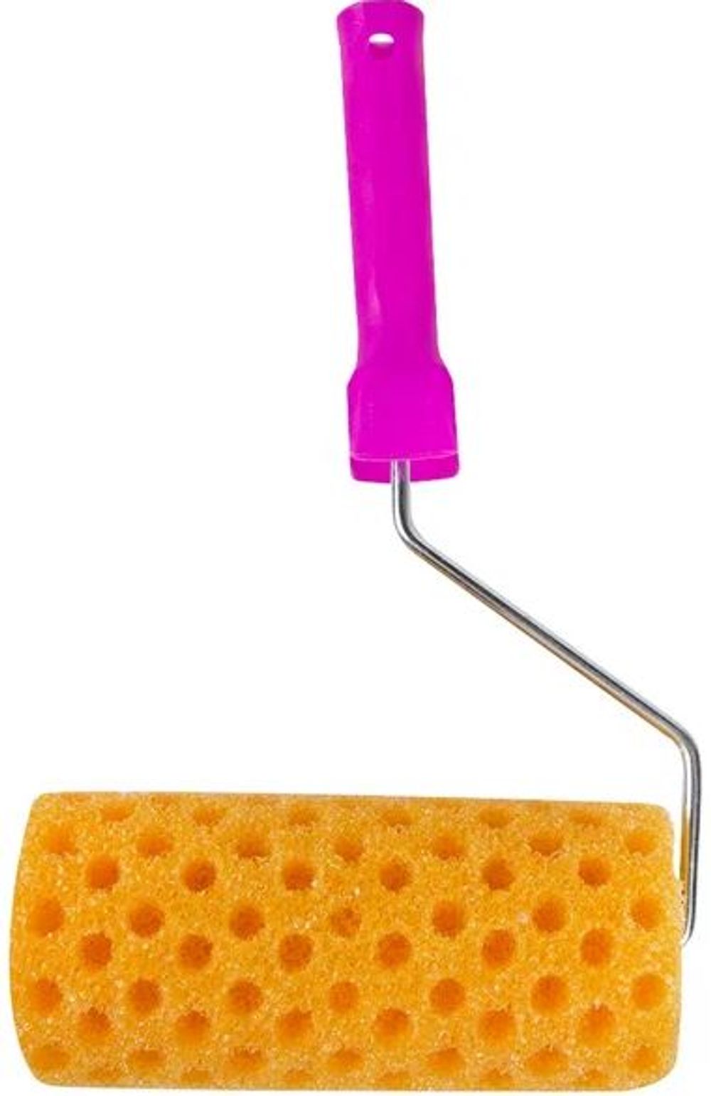 Валик Структурный Поролон "Горошек" D80/180 мм Бюгель 6 мм (в сборе) "Krafor" 089-0180