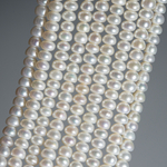 Жемчуг культивированный "Кукуруза" A++ Grade, белый, 6,3*4,3мм