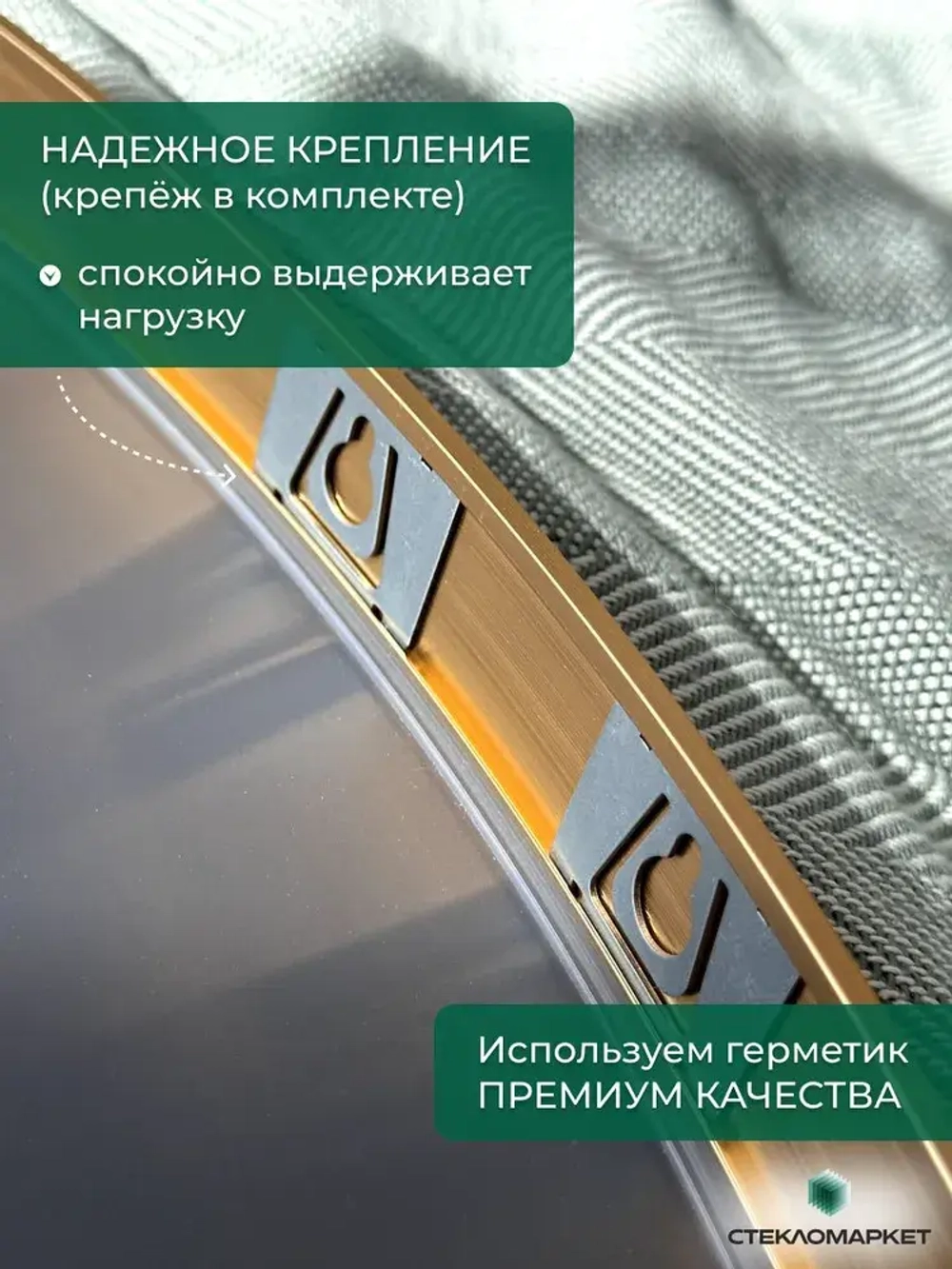 Зеркало круглое настенное в алюминиевой раме, 40 х 40 см