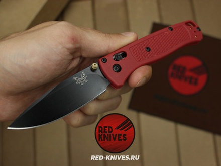Нож Benchmade 535 Bugout - нейлон бургунди, черный клинок RK/Н126