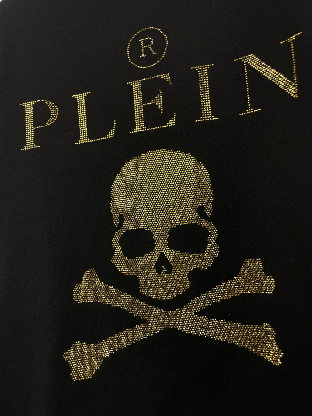 Футболка Philipp Plein Crystal Skull Gold
