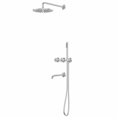 Душевая система Abber Wasser Kreis 316 AF8150BST сталь брашированная
