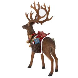 GAEM Фигурка декоративная с подсветкой "Олень", L23 W12 H32 см, (2хAAA н/п)