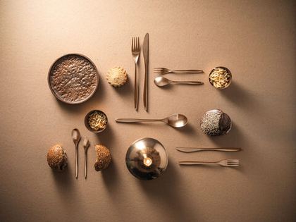 Набор столовых приборов VINCI MAT COPPER 131Набор столовых Herdmar One Size Медный