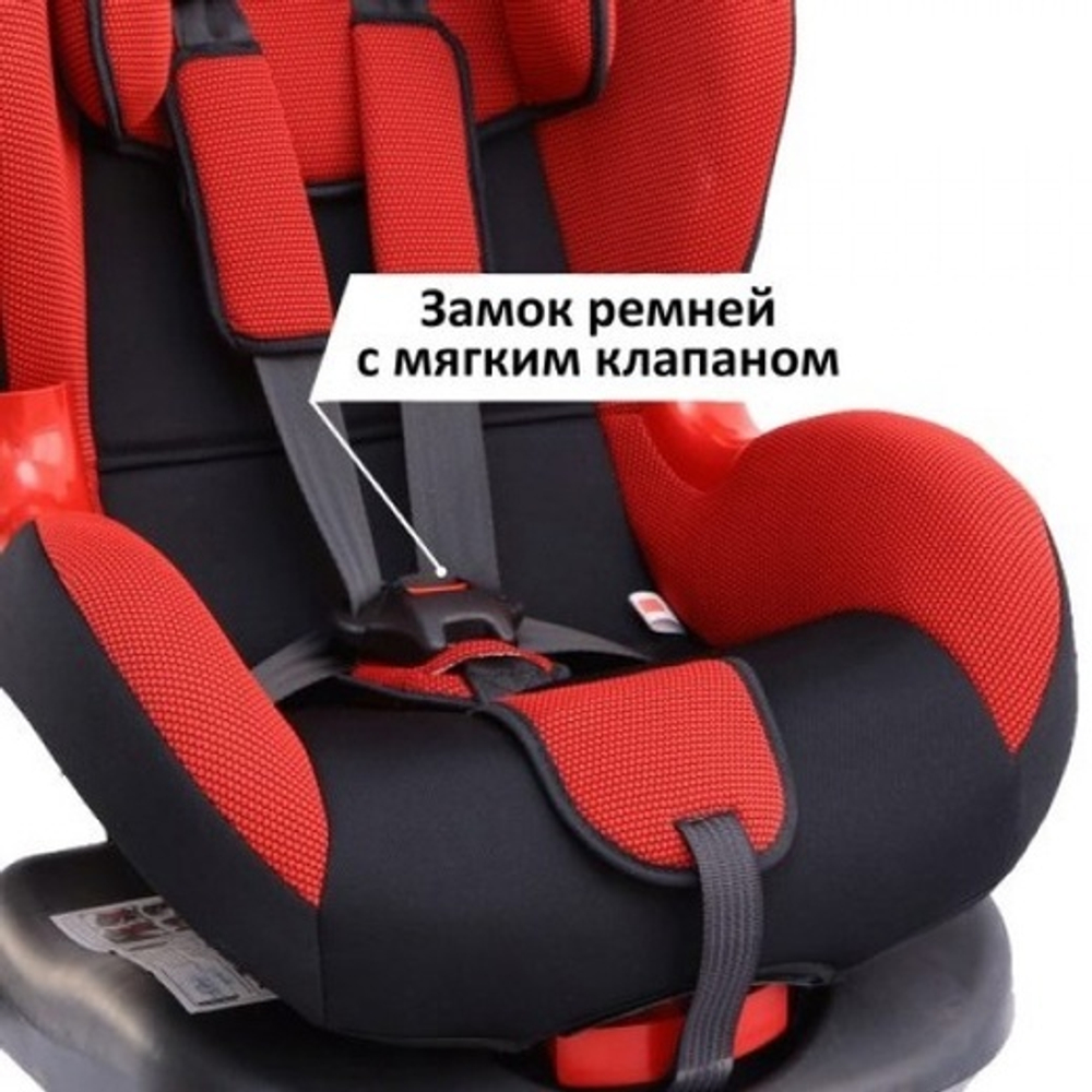 Детское автомоб. кресло Siger "Кокон ISOFIX" красный, 1-7 лет, 9-25 кг, группа 1/2, шт