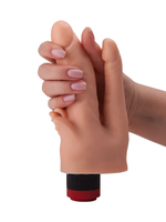 Двойной анально-вагинальный гелевый вибратор - 17 см. (Цвет: телесный)