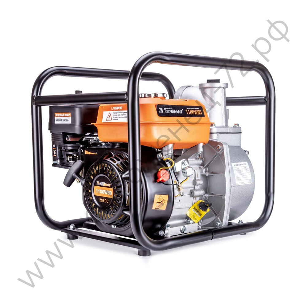 Мотопомпа бензиновая FoxWeld 1100W80