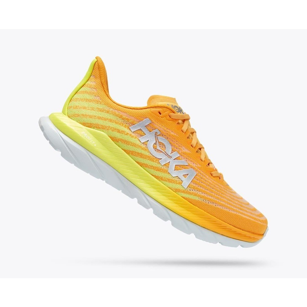 Кроссовки мужские HOKA M MACH 5 Radiant Yellow / Evening Primrose
