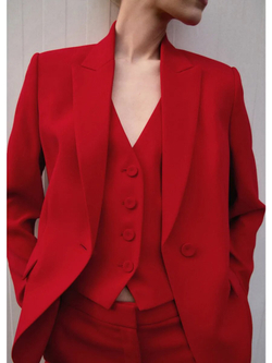 Костюмный жилет с пуговицами