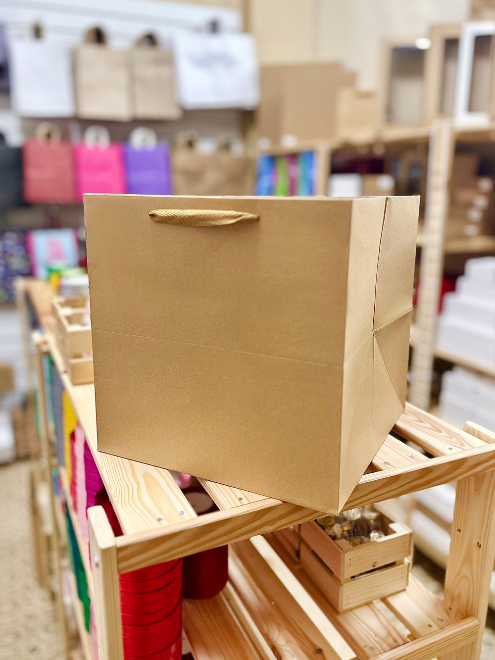 Пакет плотный под торт, крафт 30 х 30 х 30 см