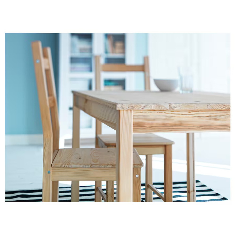 Стол кухонный IKEA INGO 75х75 из массива сосны, бежевый