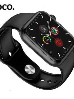 Смарт-часы Hoco Y1, 1.75", 320х385, IP68, BT3.0+4.0, 230 мАч,поддержка вызова,шагомер,черные