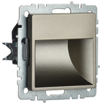 BRITE Подсветка светодиодная встраиваемая ПЛ20-БрШ шампань IEK