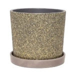 Горшок Дакар серый кедр №3