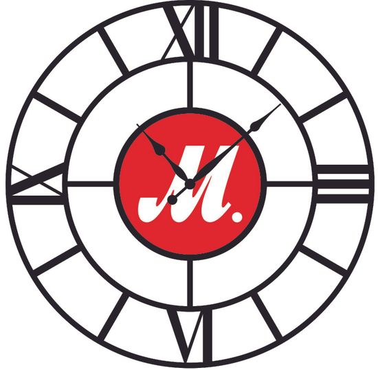 Настенные часы "М.Видео"