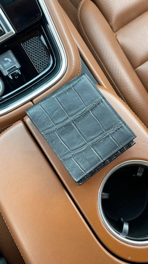 Кошелёк Hermes из кожи крокодила