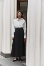 Юбка миди со складками