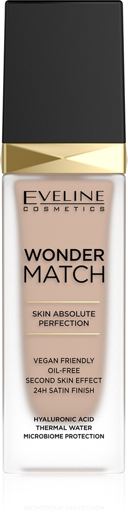 Eveline Cosmetics Wonder Match - Тональная основа с кислотой гиалуроновой оттенок 35 Sunny Beige, 30 ml
