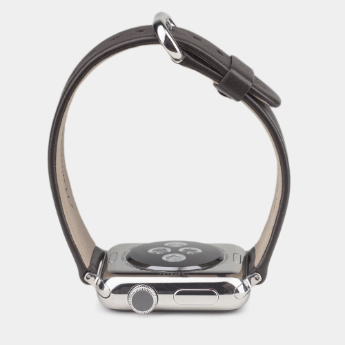 Ремешок для Apple Watch 40/41/42 mm из кожи теленка, темно-коричневого цвета