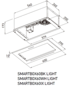 Полновстраиваемая вытяжка Meferi SMARTBOX60IX LIGHT фото 12