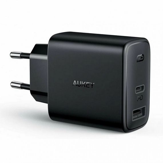 Сетевое зарядное устройство Aukey Swift Mix PD 32W USB-A + USB-C (PA-F3S), черный