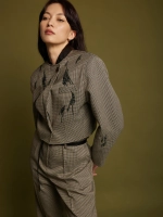 Костюм брючный АУРА, коричневый