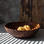 Деревянная глубокая тарелка (салатник) из дрвесины кедра 300 мм. T173