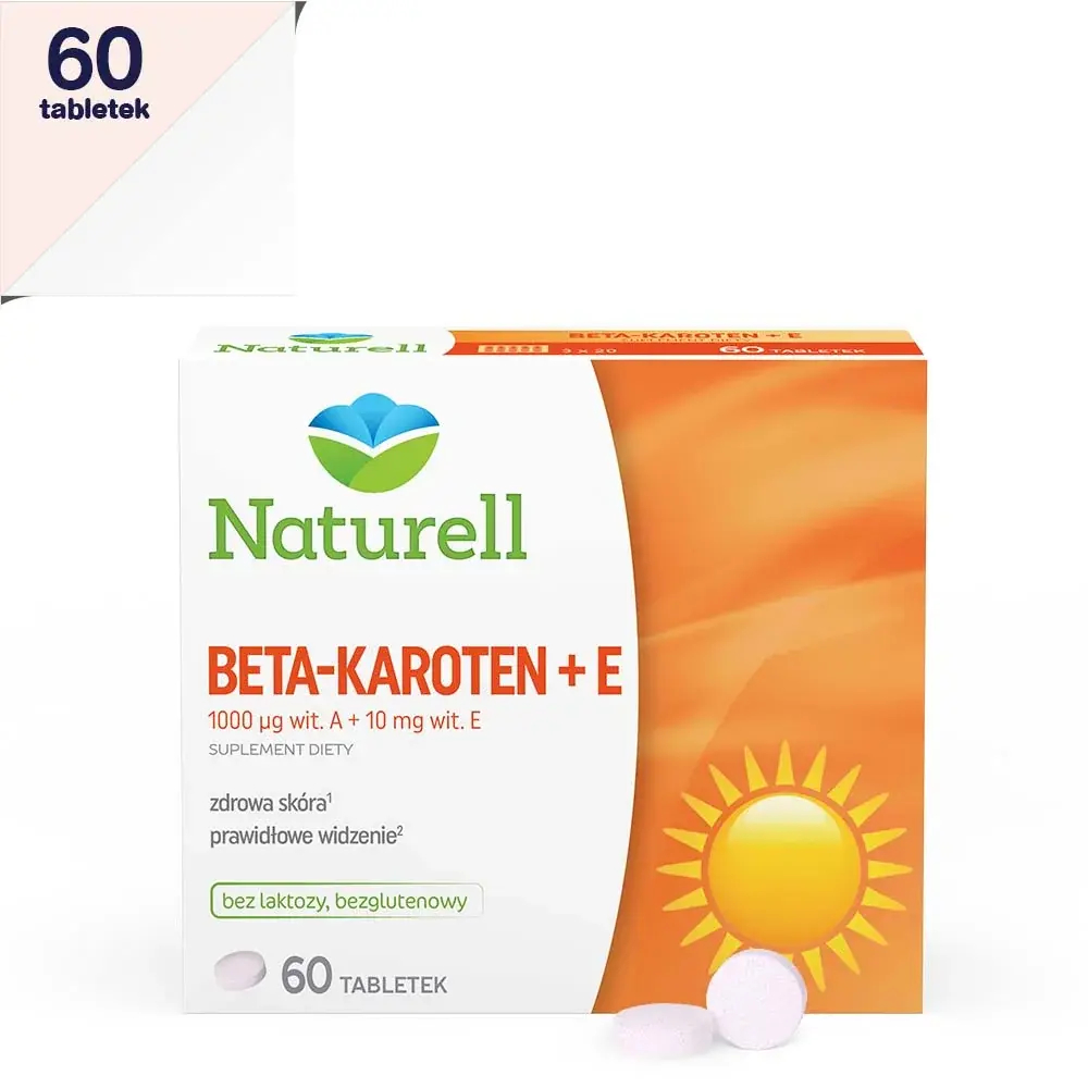 Naturell Бета-каротин + Е - 60 таблеток