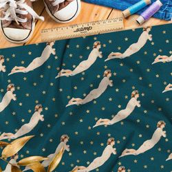 Ткань оксфорд 210 летящая греческая богиня в ночном небе