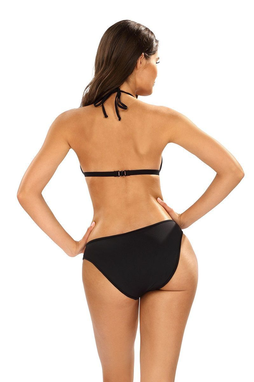 Молодежный раздельный купальник с вставками из сетки (Размер: 85/42) (Цвет: черный)