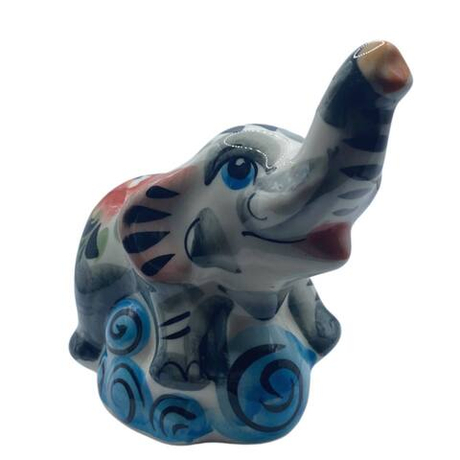 Фигурка Слоник Облако цветная гжель