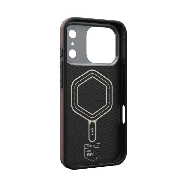 Чехол Uag Fibr Armr Kevlar Case для iPhone 17 Pro, Оранжевый/Угольный | Solar Flare/Charcoal