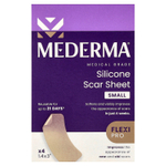 Mederma, силиконовые простыни от шрамов, маленькие, 4 шт.