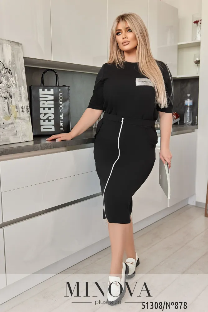 Костюм 878-черный Minova