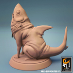 Shark Pup Щенок Акула монстр миниатюра для dnd, днд, pathfinder, фентези, Настольная игра, НРИ, Варгейм, РПГ