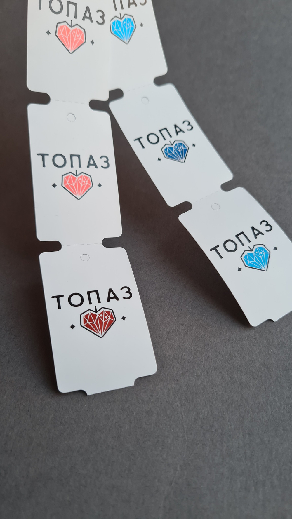 Бирки 30*50,8 мм с печатью двумя цветами. от 500 шт