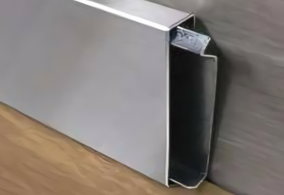 Плинтус с кабель-каналом BU из нержавеющей стали