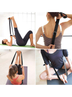 Ремень для йоги 180х4см, жёлтый