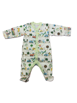 Комбинезон №3 из кулирки (100% хлопок) с антицарапками швы наружу на рост 56 см