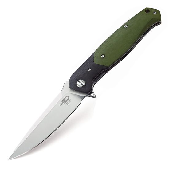 Складной нож Bestech Swordfish Black Green BG03A c клинком из стали D2, рукоять G10