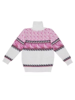 Кофта вязаная на молнии " Птичка"