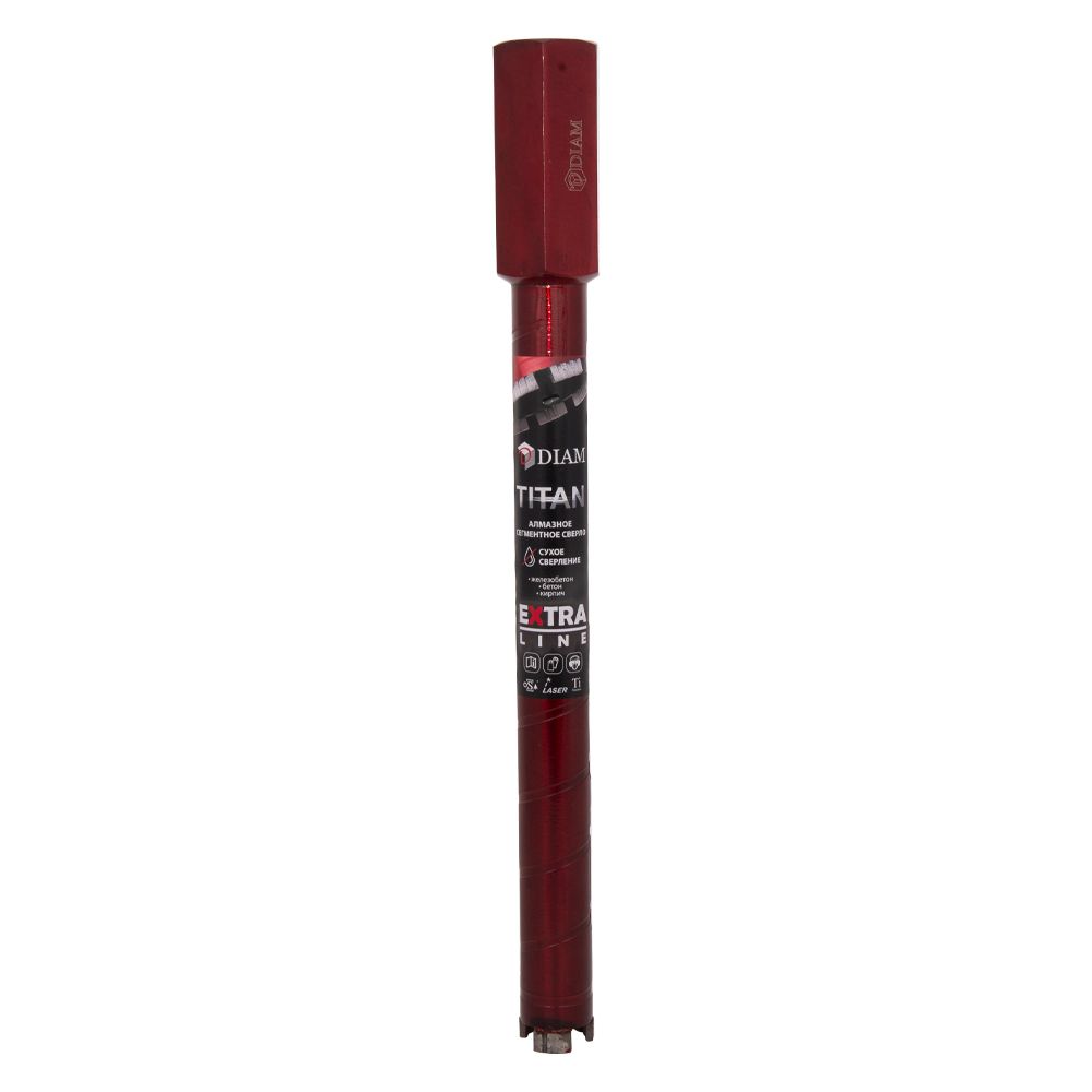 Алмазное сегментное сверло DIAM EXTRA LINE 32мм TITAN HIT (сухое сверление) 313020