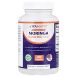 Vitamatic, моринга, 10 000 мг, 180 капсул