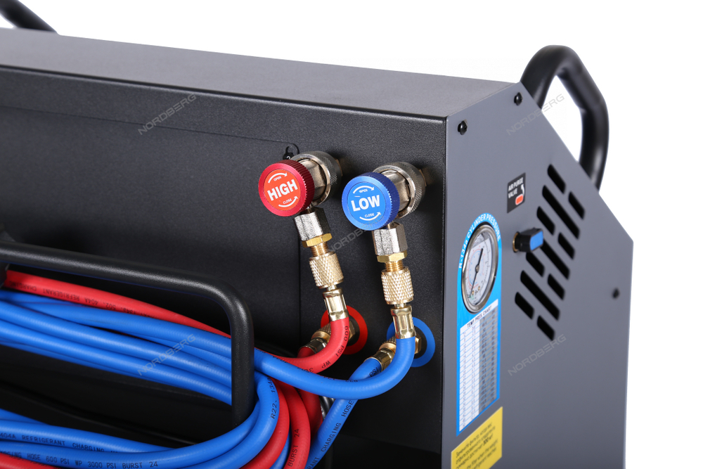 Установка автомат для заправки кондиционеров автобусов с ручным впрыском масла NORDBERG NF39