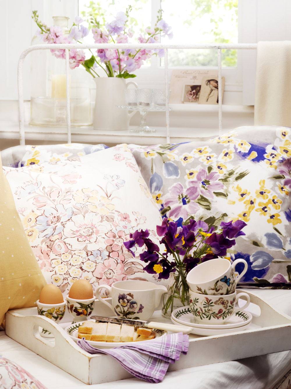 Portmeirion Ботанический сад 200 мл чайная чашка с блюдцем Forget Me Not BG04107-F