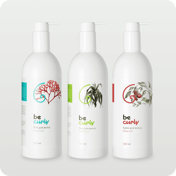 Гель Aqua curl 500 мл + Гель Flexy curl 500 мл + Крем Easy curl 500 мл